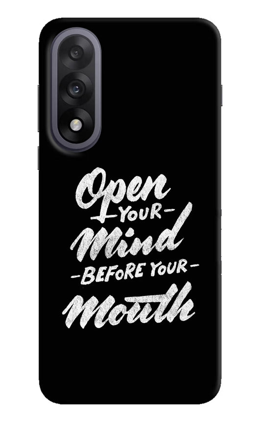Open Your Mind Before Your Mouth OnePlus Nord 5 Back Cover