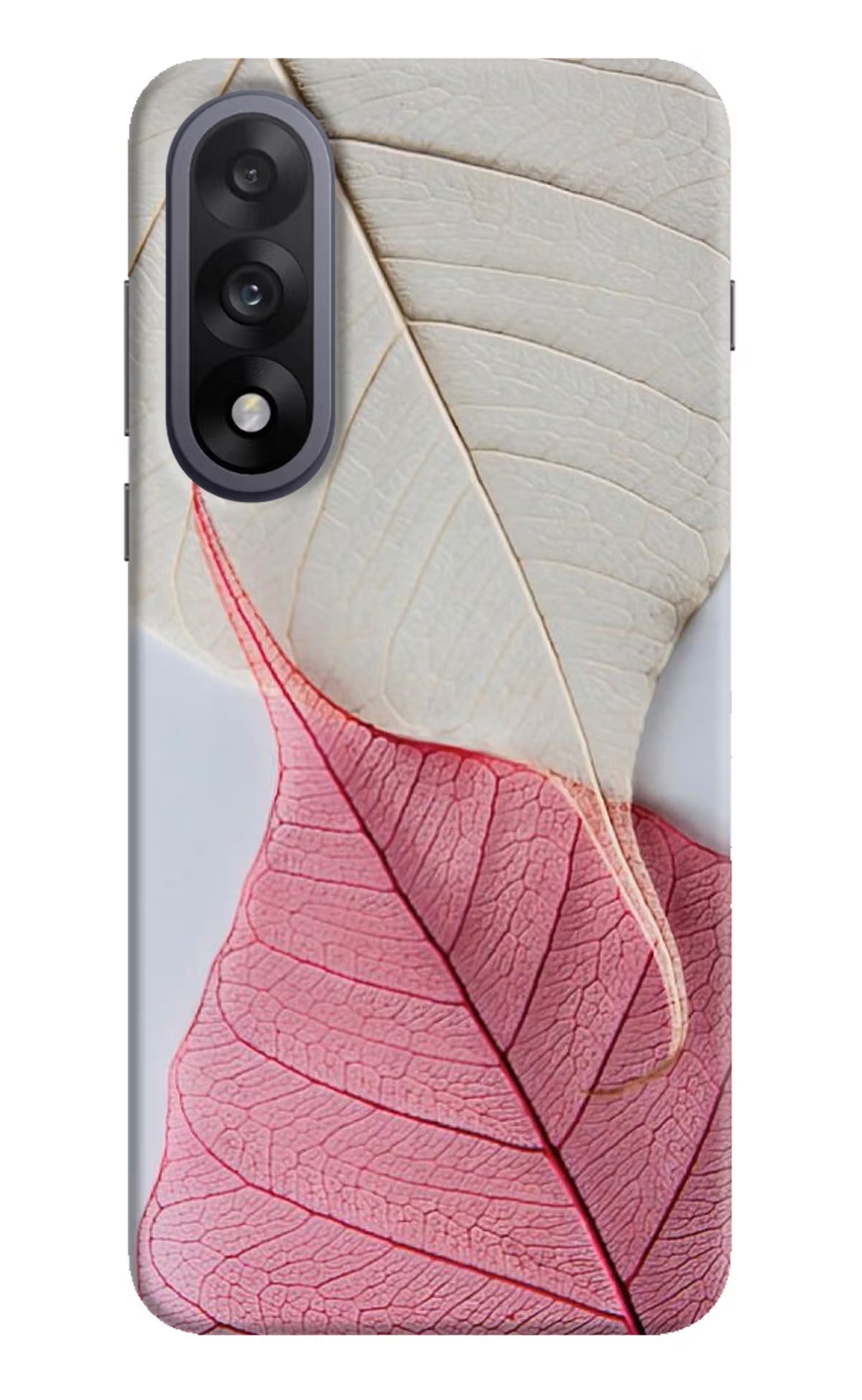 White Pink Leaf OnePlus Nord 5 Back Cover