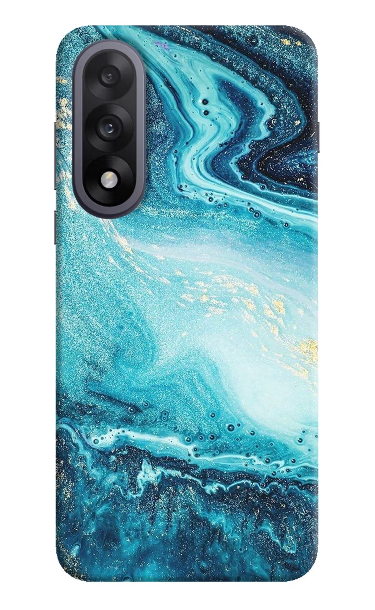 Blue Glitter Marble OnePlus Nord 5 Back Cover
