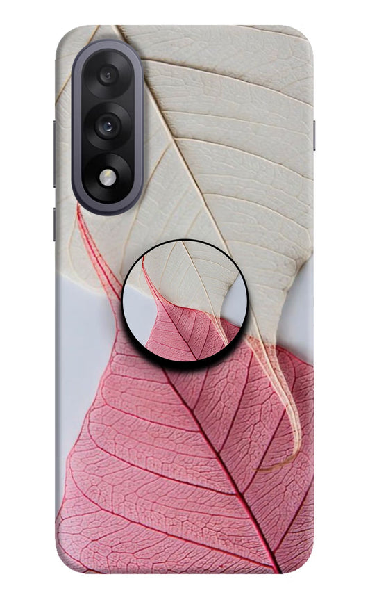 White Pink Leaf OnePlus Nord 5 Pop Case