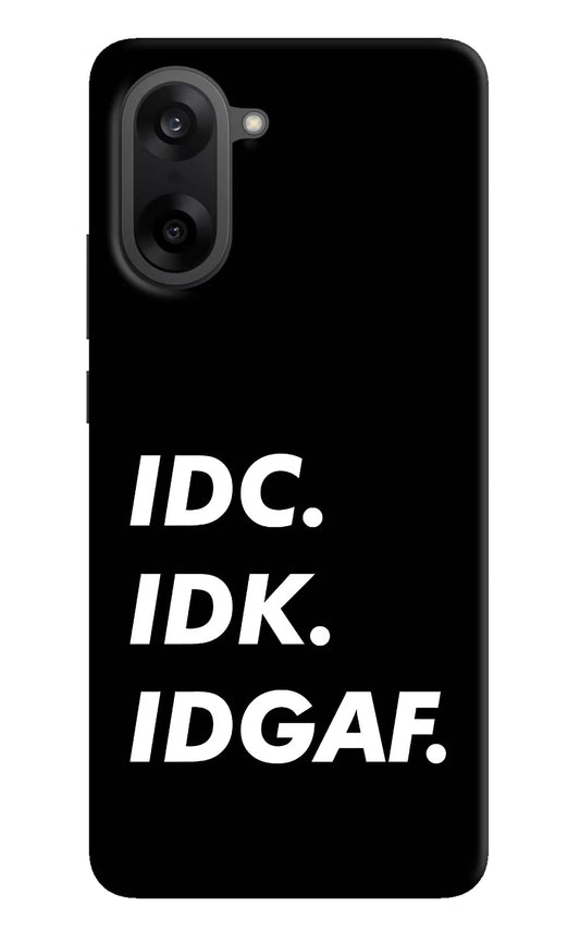 Idc Idk Idgaf OnePlus Nord CE5 Back Cover