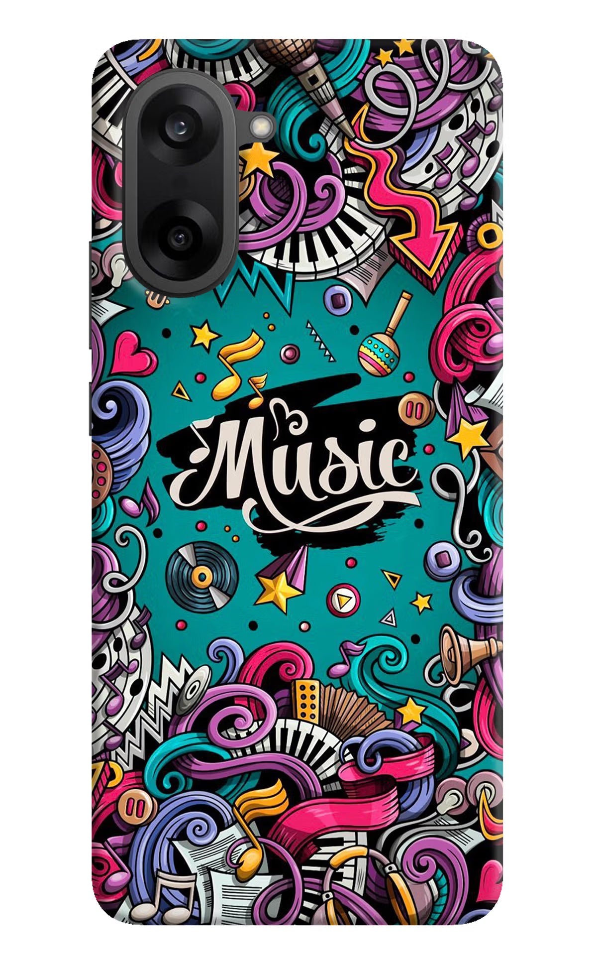 Music Graffiti OnePlus Nord CE5 Back Cover