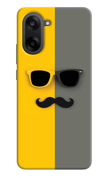 Sunglasses with Mustache OnePlus Nord CE5 Back Cover