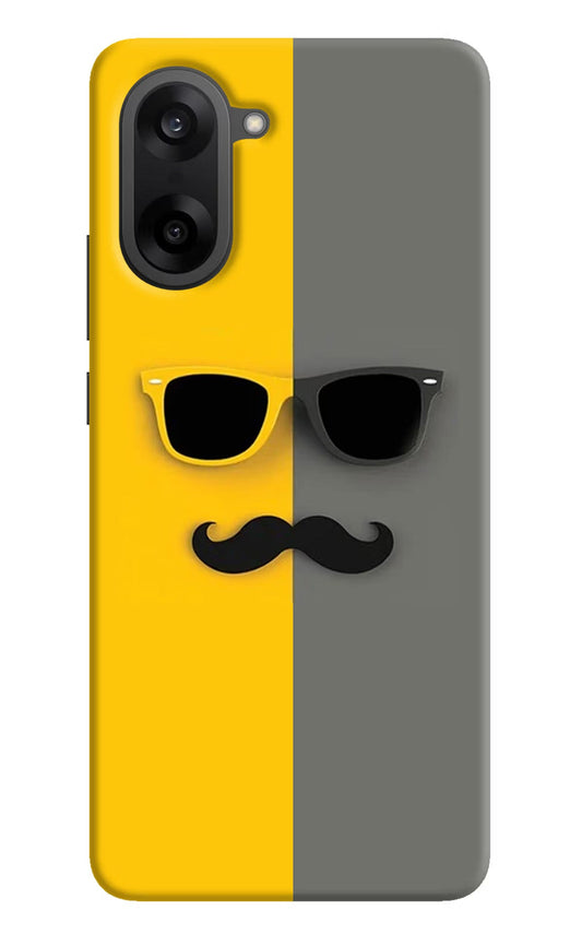 Sunglasses with Mustache OnePlus Nord CE5 Back Cover