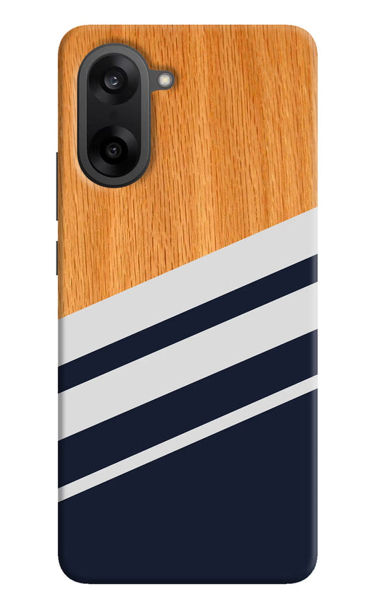 Blue and white wooden OnePlus Nord CE5 Back Cover