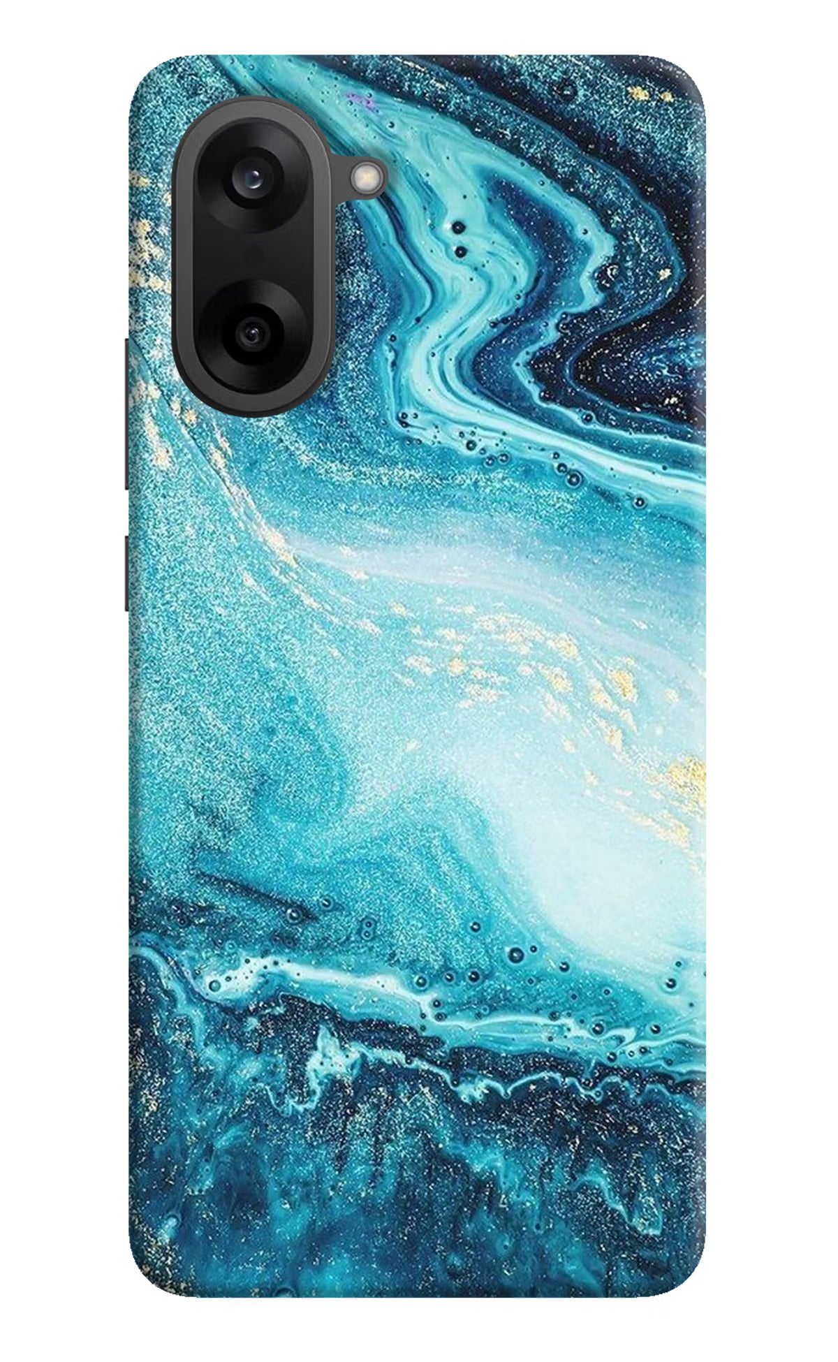 Blue Glitter Marble OnePlus Nord CE5 Back Cover
