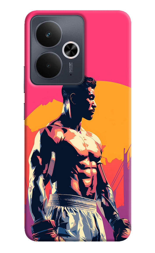 Sunset Warrior (AI Generated) Realme 14T 5G Back Cover