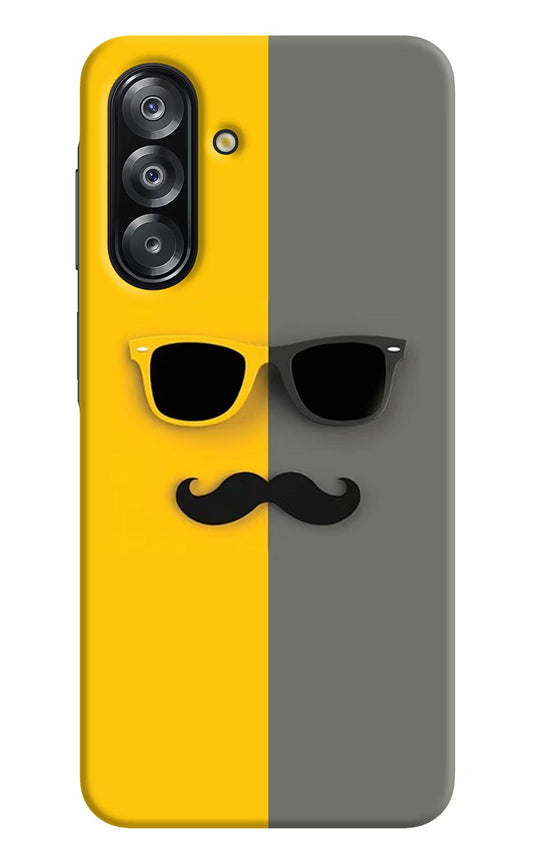Sunglasses with Mustache Samsung A26 Back Cover