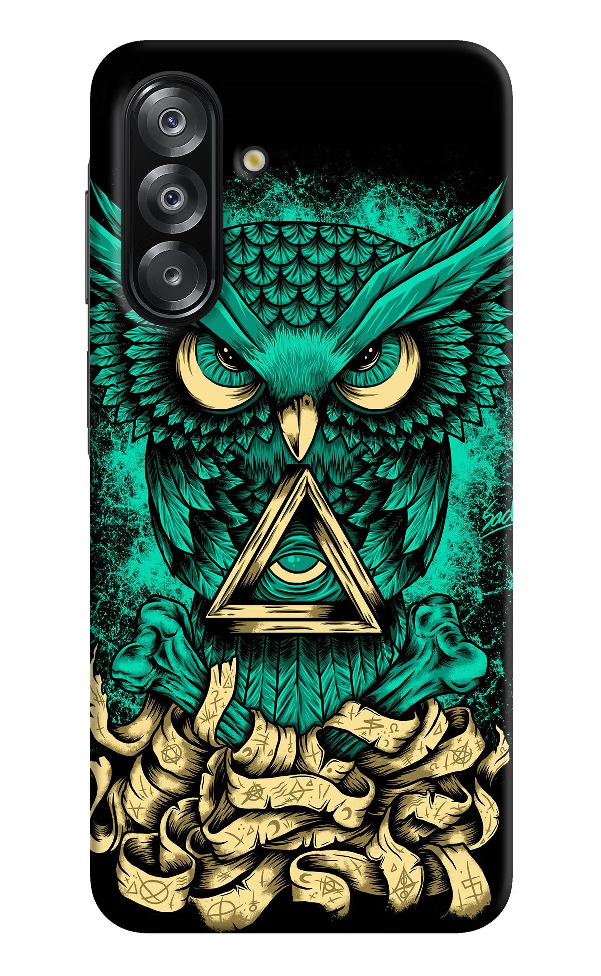 Green Owl Samsung A26 Back Cover