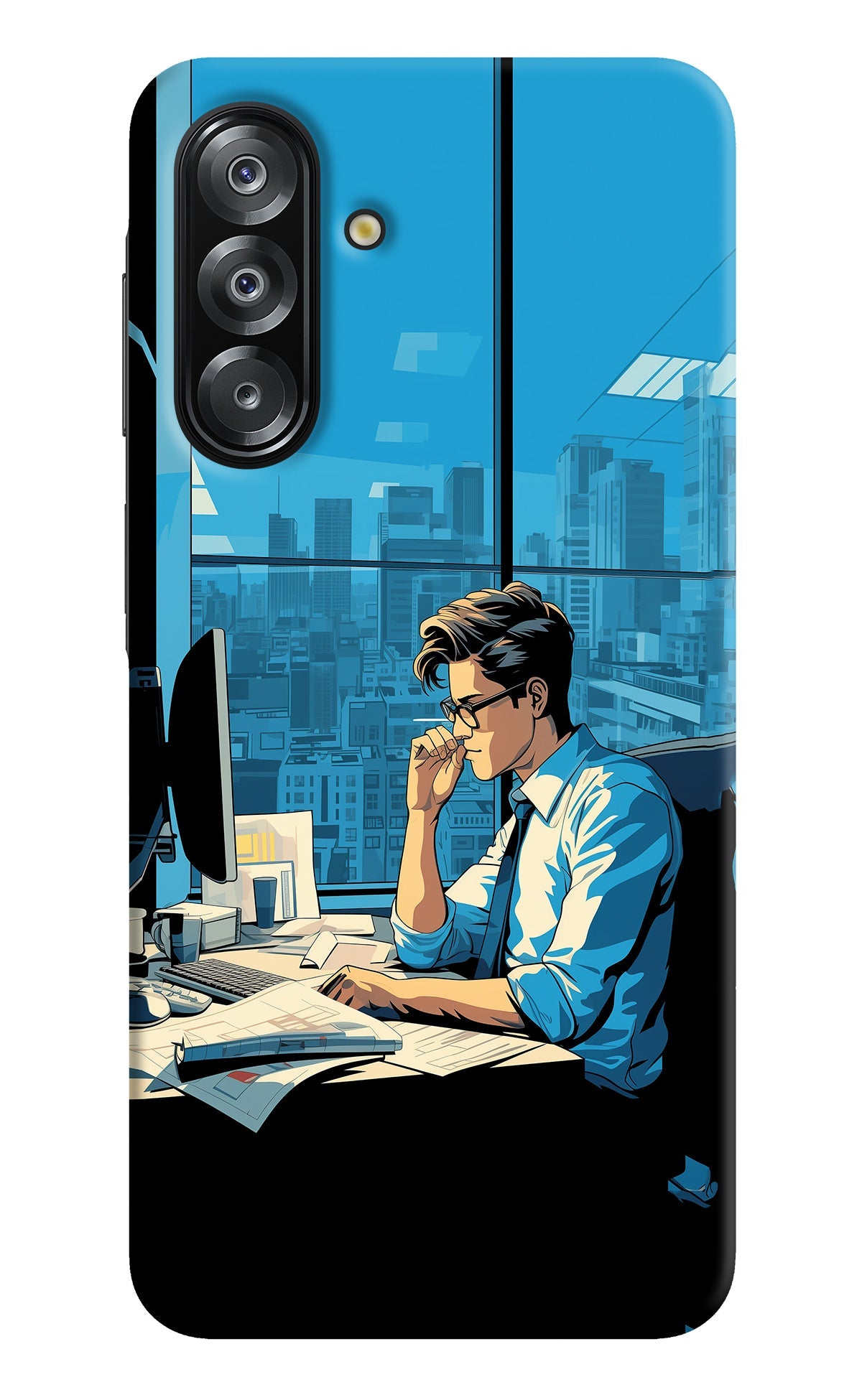 Focused Hustler (AI Generated) Samsung A26 Back Cover