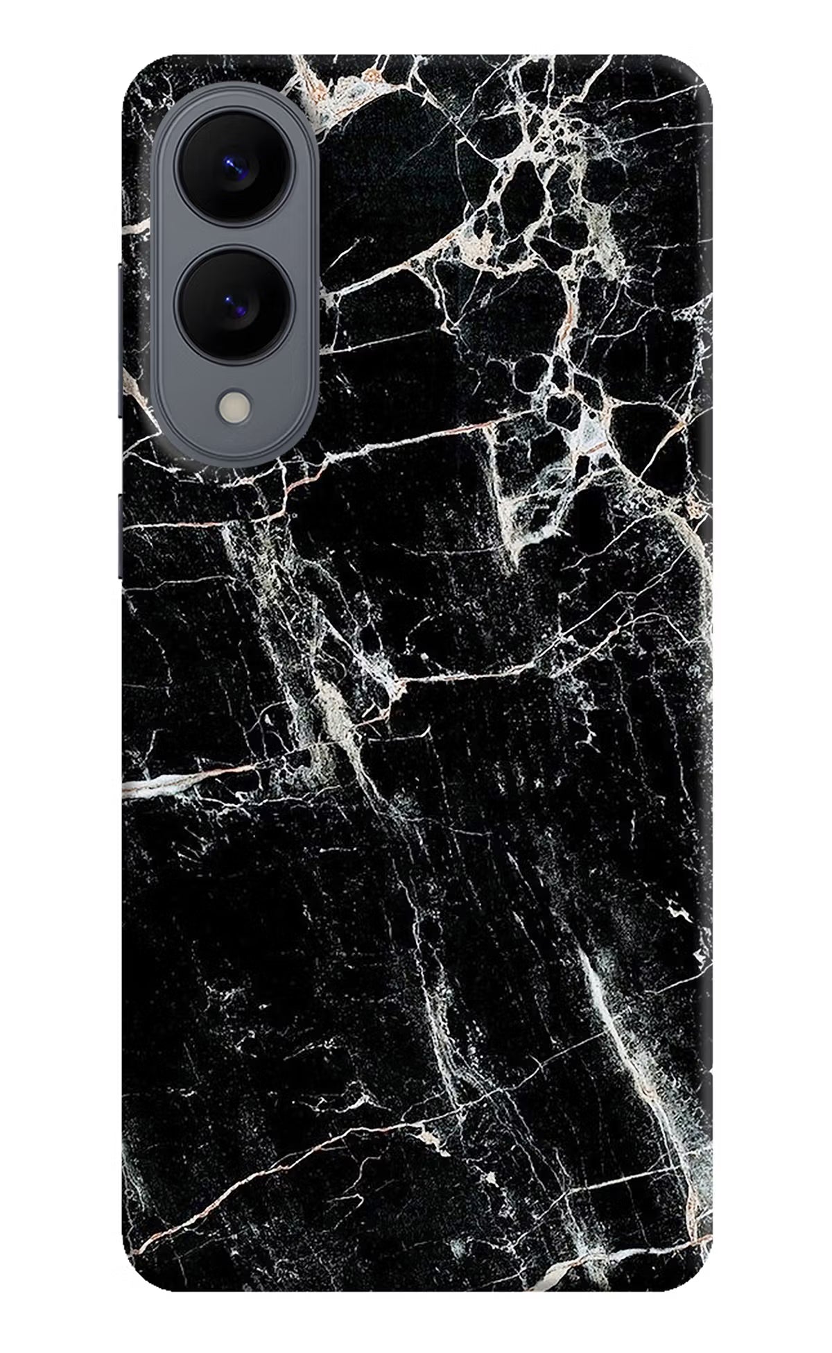 Black Marble Texture Samsung S25 Edge Back Cover