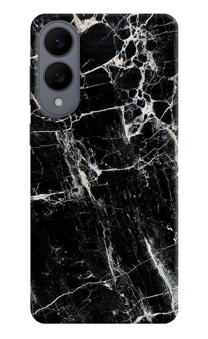 Black Marble Texture Samsung S25 Edge Back Cover