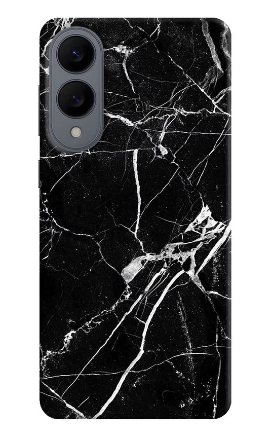 Black Marble Pattern Samsung S25 Edge Back Cover