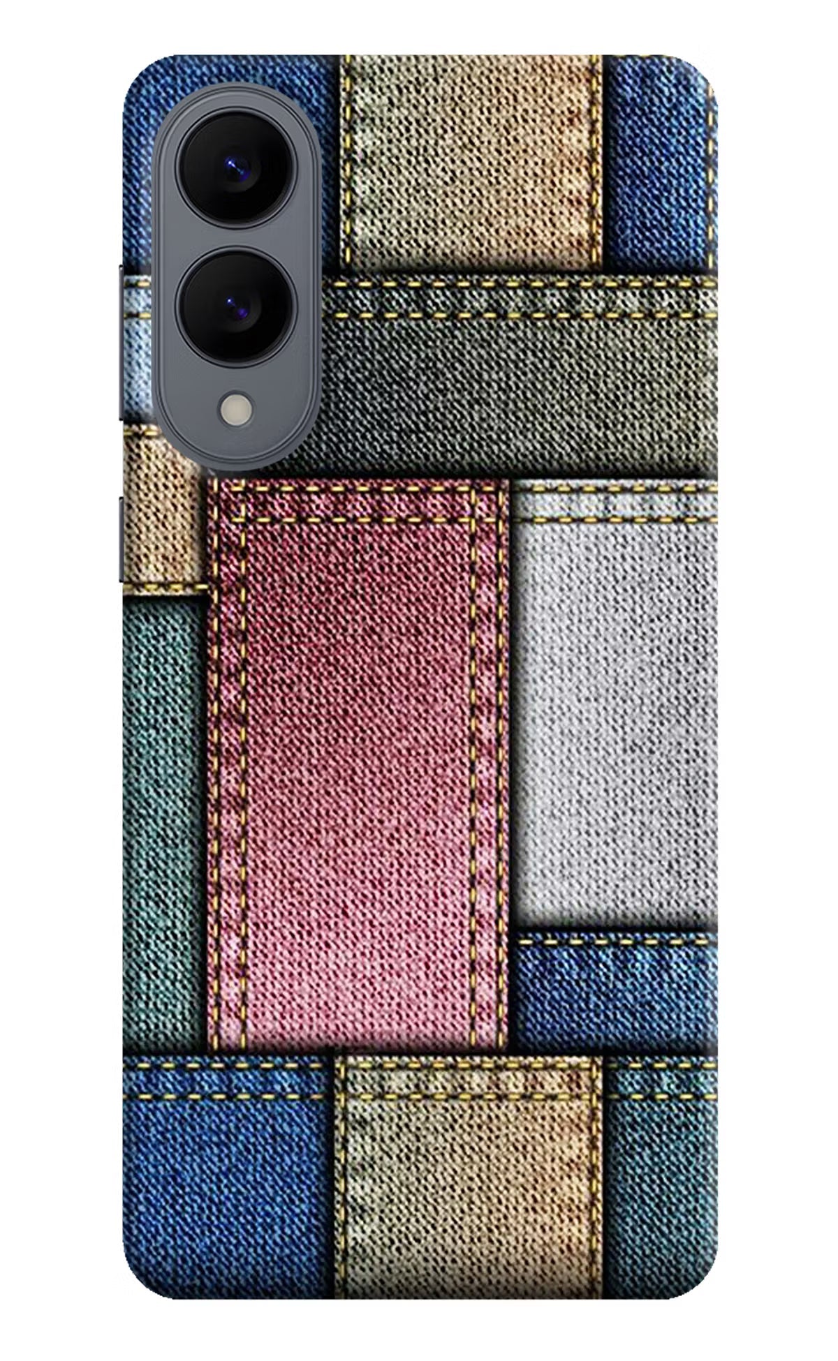 Multicolor Jeans Samsung S25 Edge Back Cover
