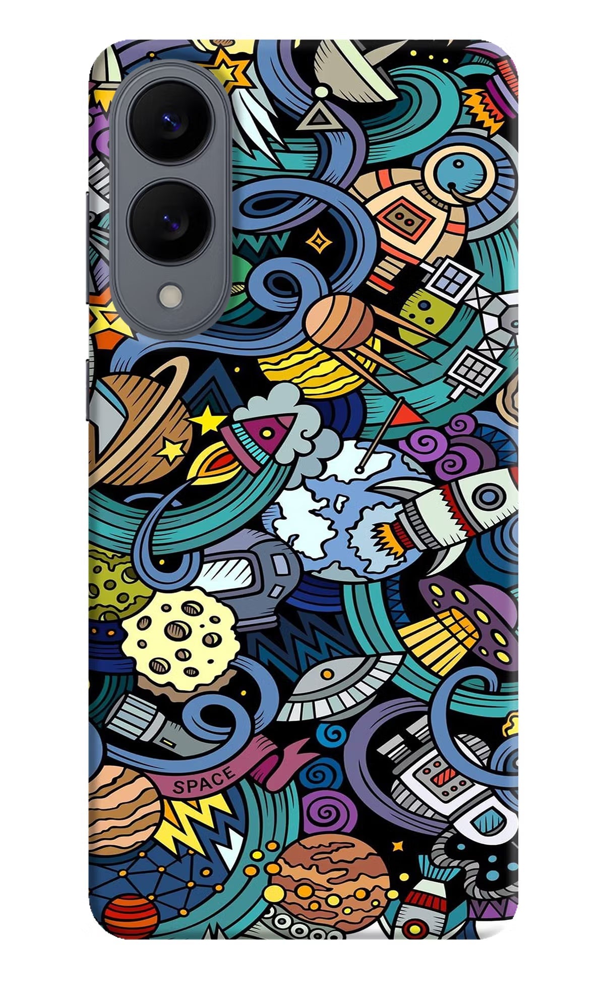 Space Abstract Samsung S25 Edge Back Cover