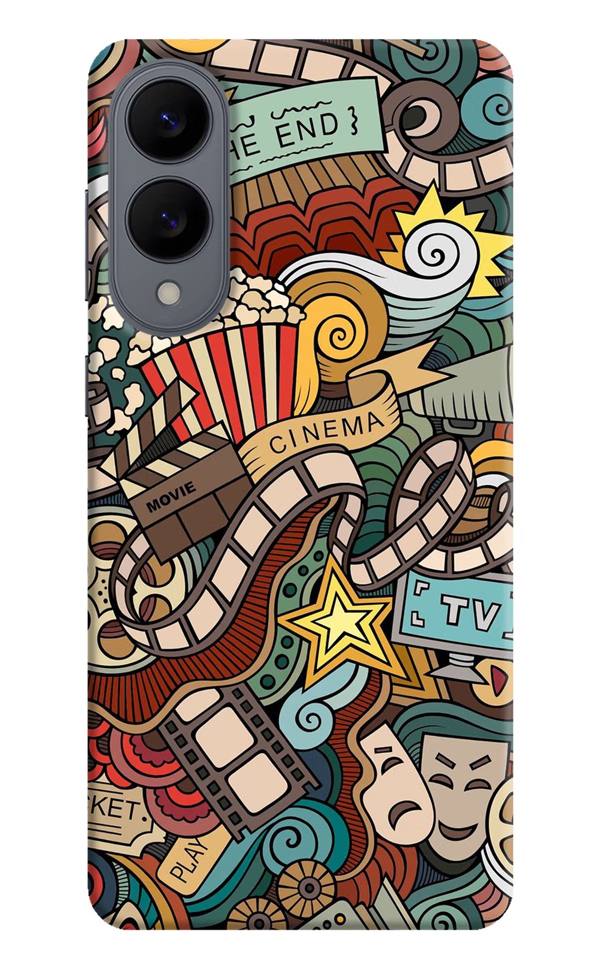 Cinema Abstract Samsung S25 Edge Back Cover