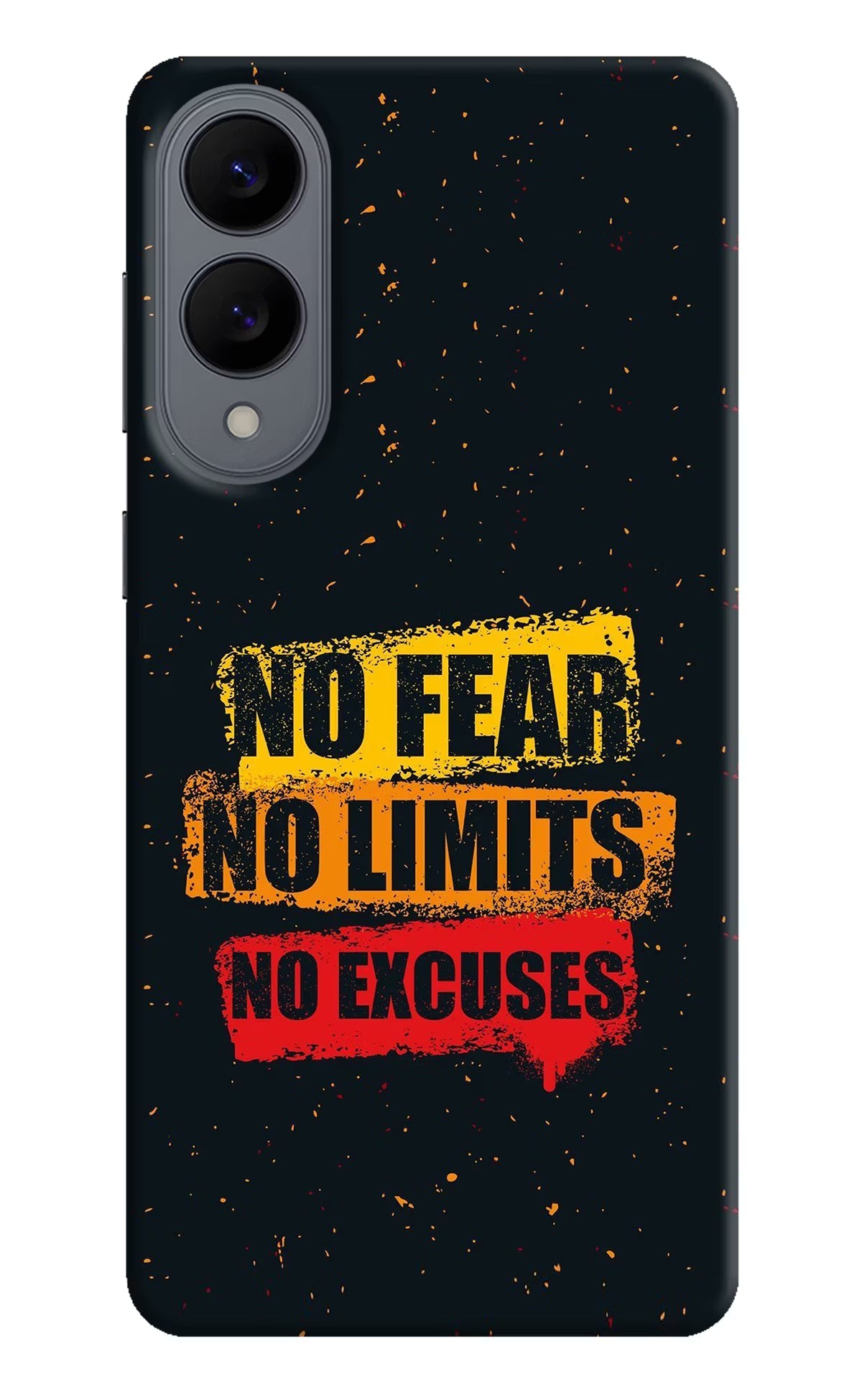 No Fear No Limits No Excuse Samsung S25 Edge Back Cover