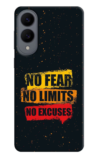No Fear No Limits No Excuse Samsung S25 Edge Back Cover