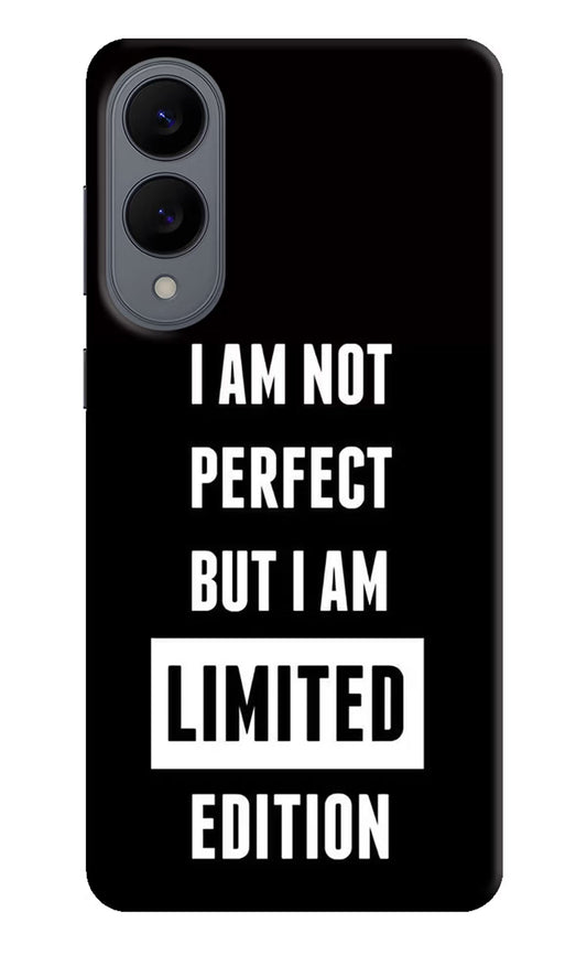 I Am Not Perfect But I Am Limited Edition Samsung S25 Edge Back Cover