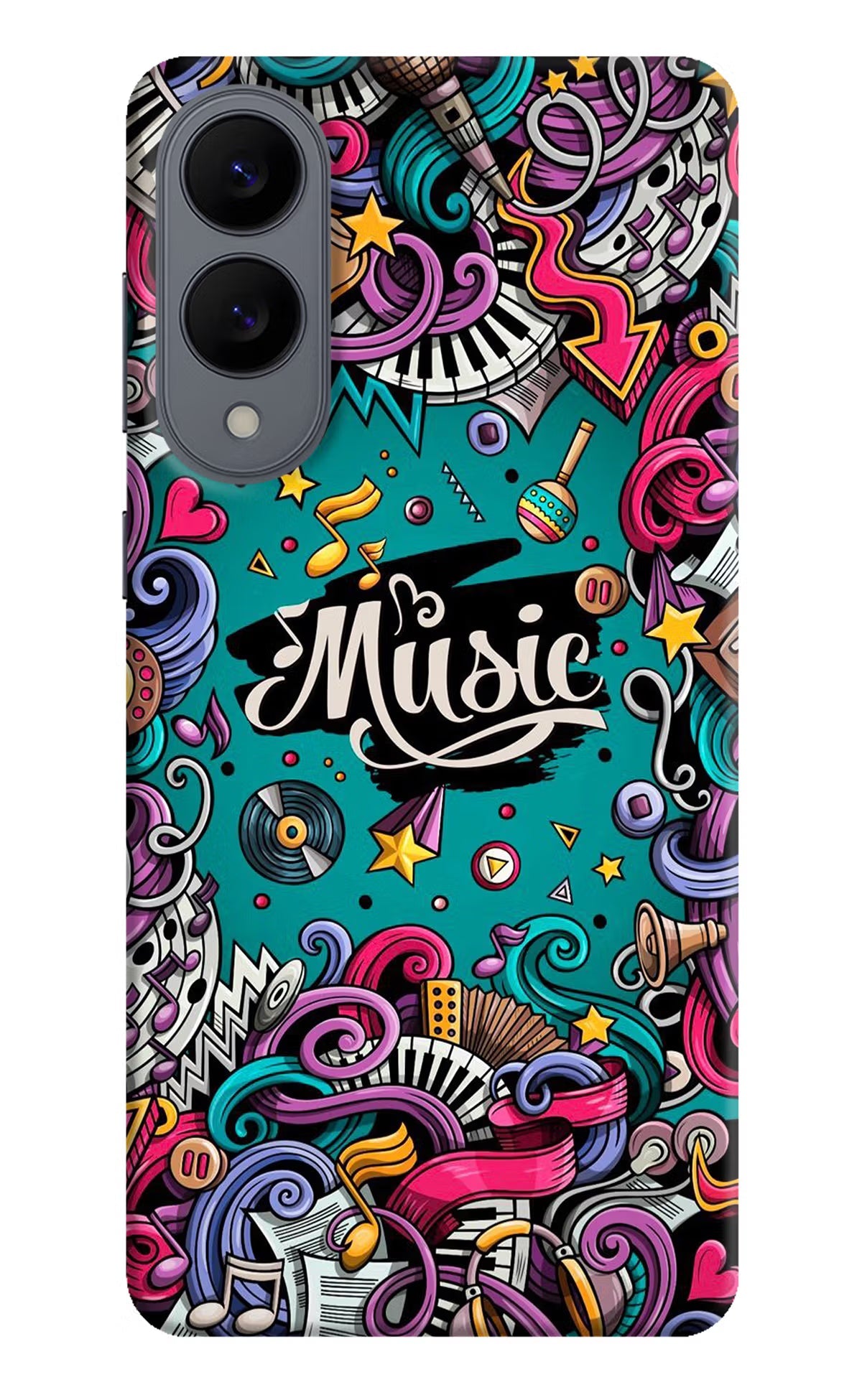 Music Graffiti Samsung S25 Edge Back Cover