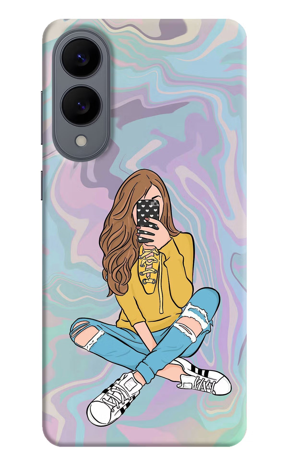 Selfie Girl Samsung S25 Edge Back Cover