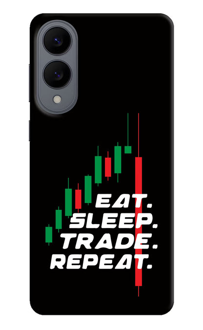 Eat Sleep Trade Repeat Samsung S25 Edge Back Cover
