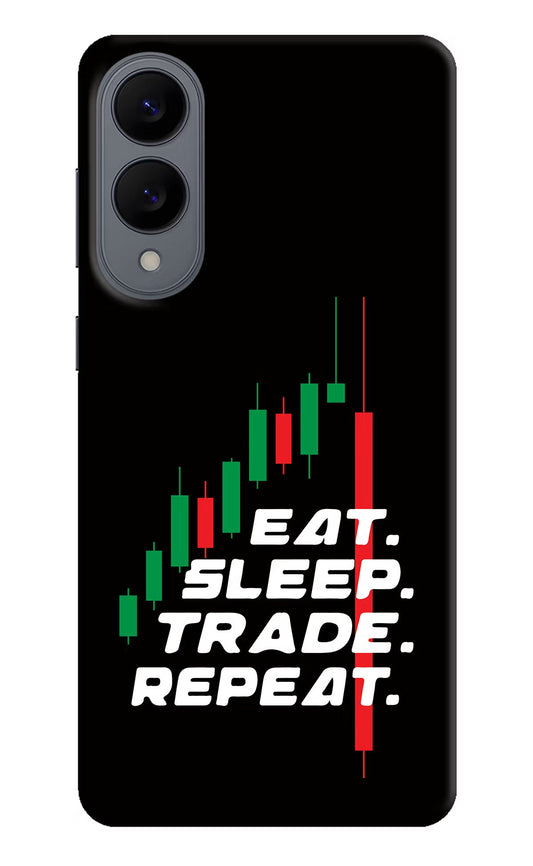 Eat Sleep Trade Repeat Samsung S25 Edge Back Cover