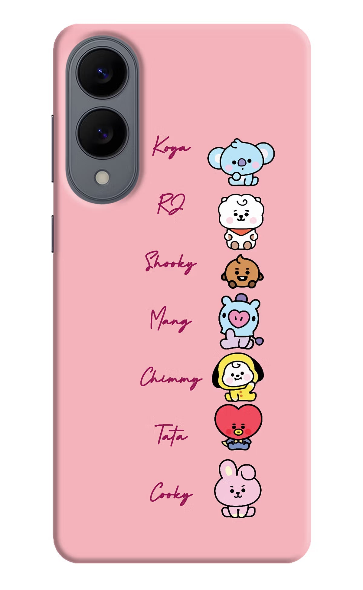 BTS names Samsung S25 Edge Back Cover