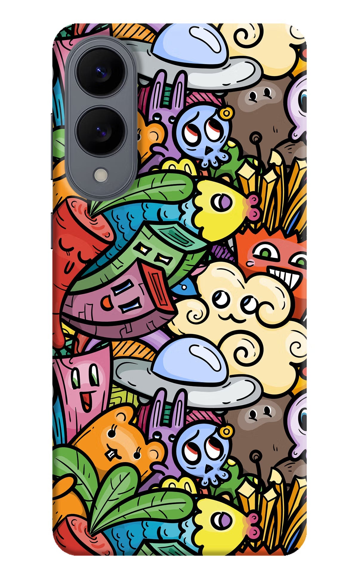 Veggie Doodle Samsung S25 Edge Back Cover