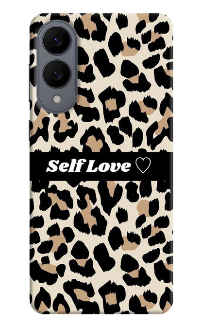 Leopard Print Self Love Samsung S25 Edge Back Cover
