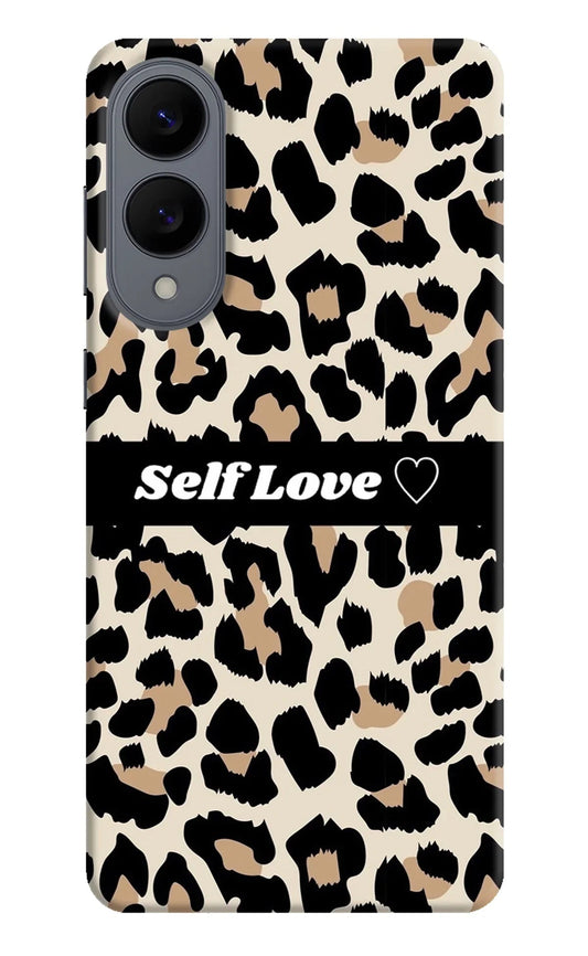 Leopard Print Self Love Samsung S25 Edge Back Cover