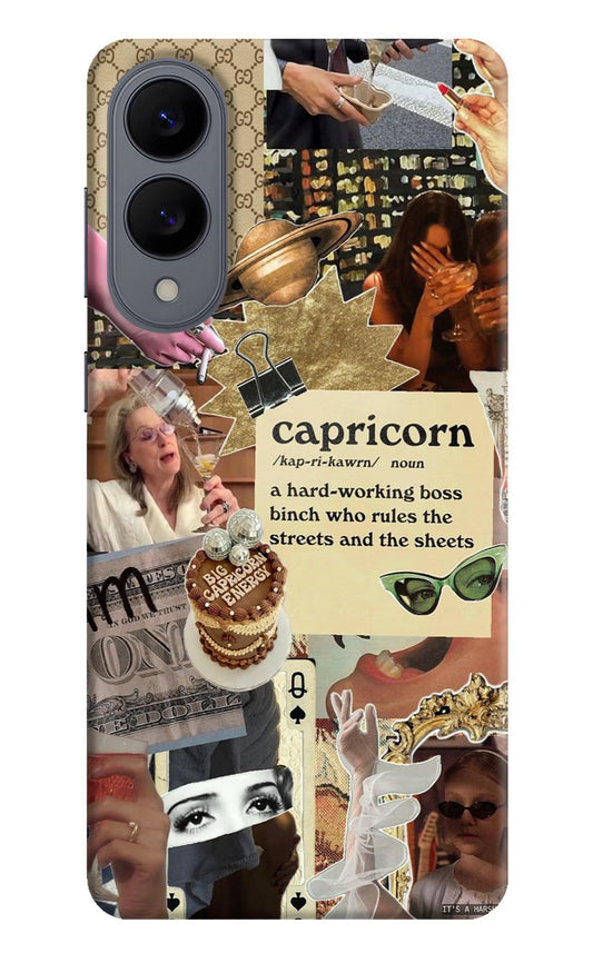 Capricorn Zodiac Samsung S25 Edge Back Cover