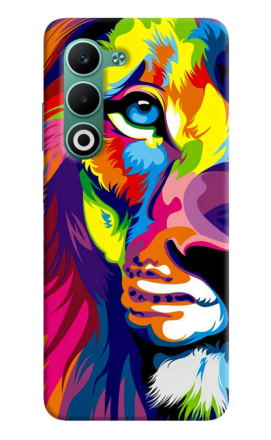 Lion Half Face Oppo A5 5G Back Cover