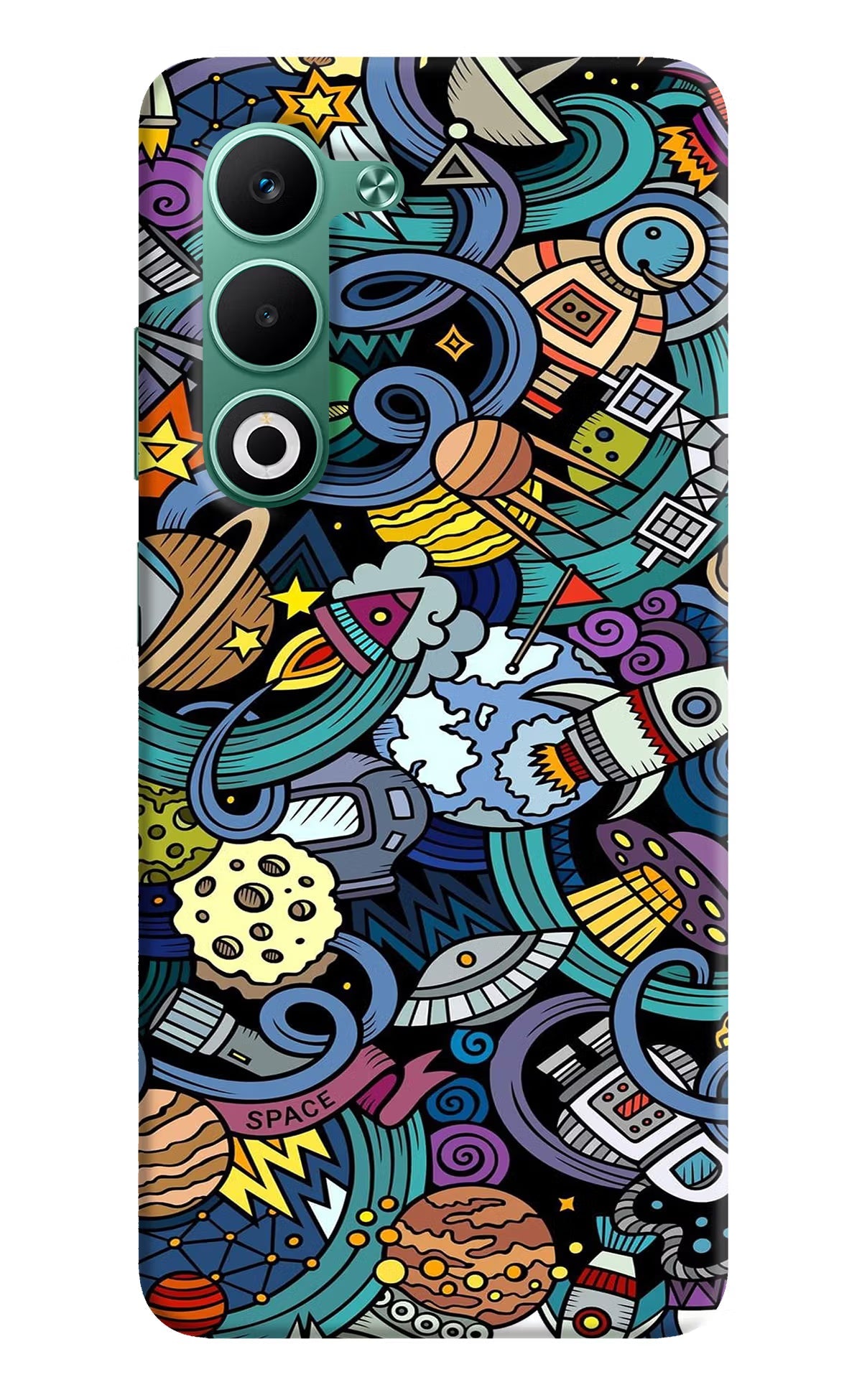 Space Abstract Oppo A5 5G Back Cover