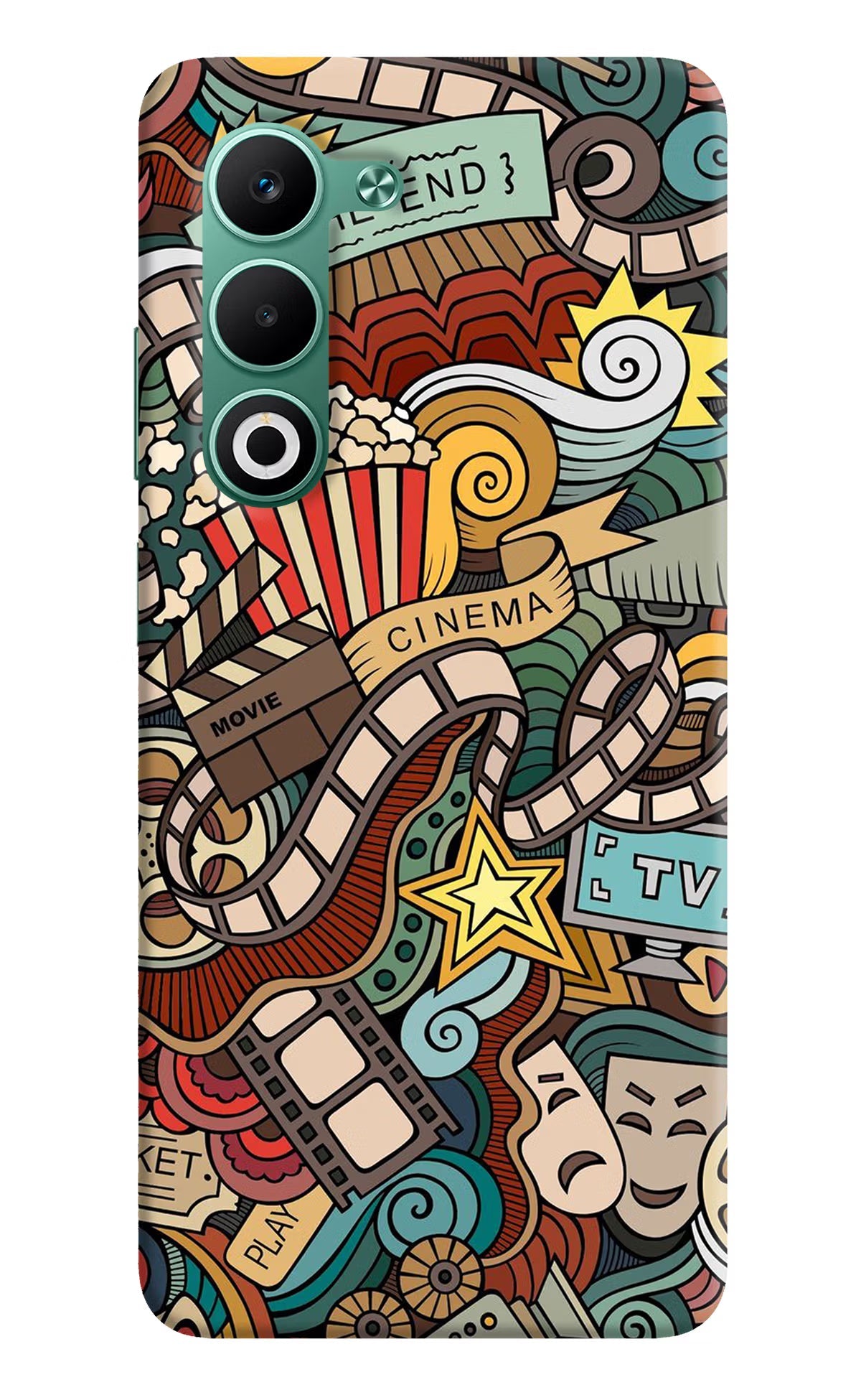 Cinema Abstract Oppo A5 5G Back Cover