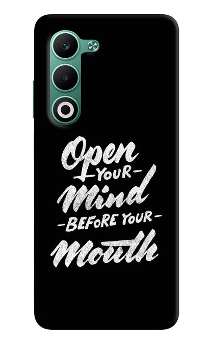 Open Your Mind Before Your Mouth Oppo A5 5G Back Cover