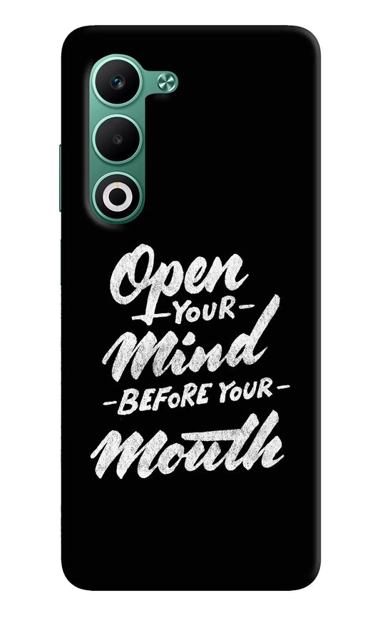 Open Your Mind Before Your Mouth Oppo A5 5G Back Cover