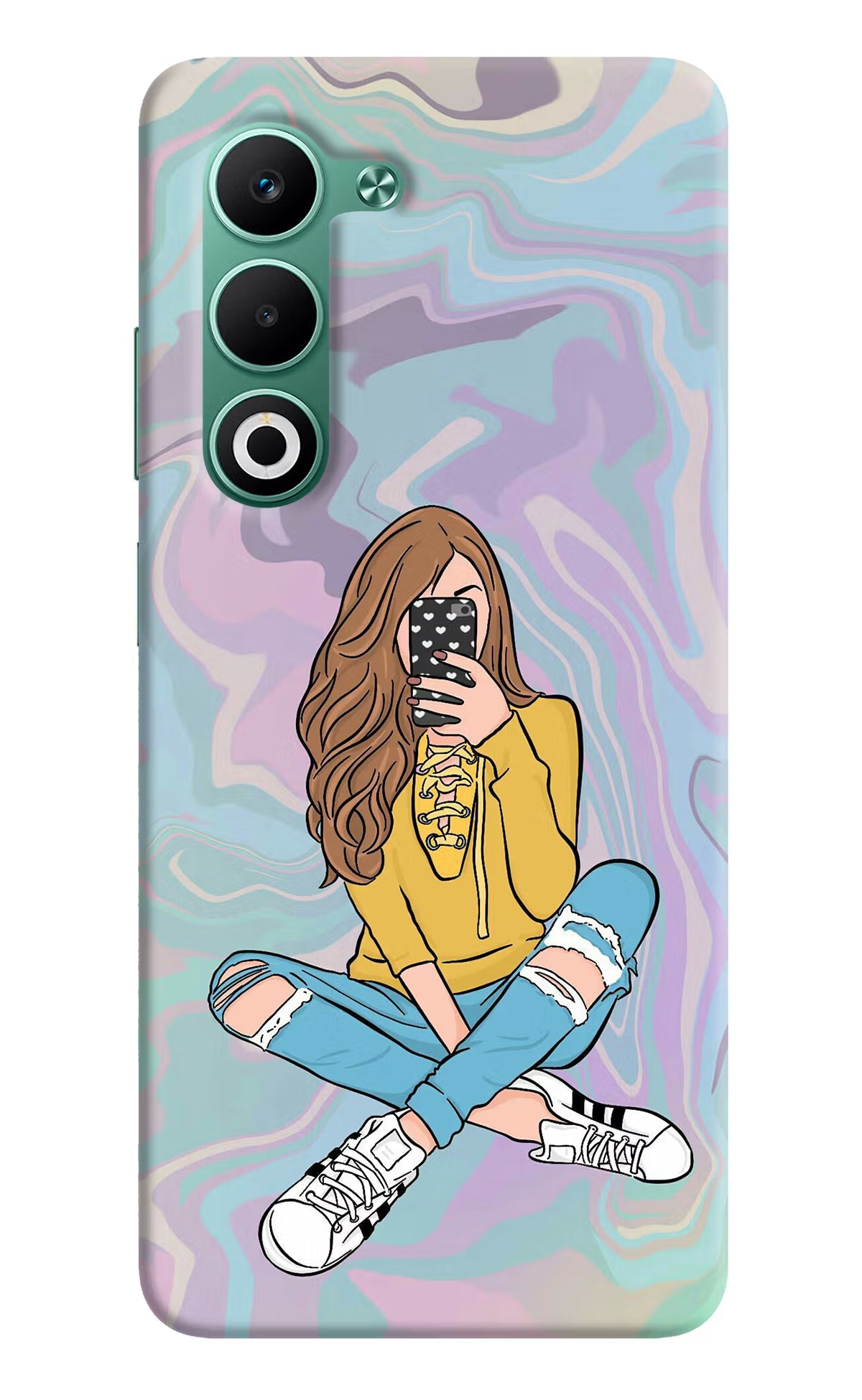 Selfie Girl Oppo A5 5G Back Cover
