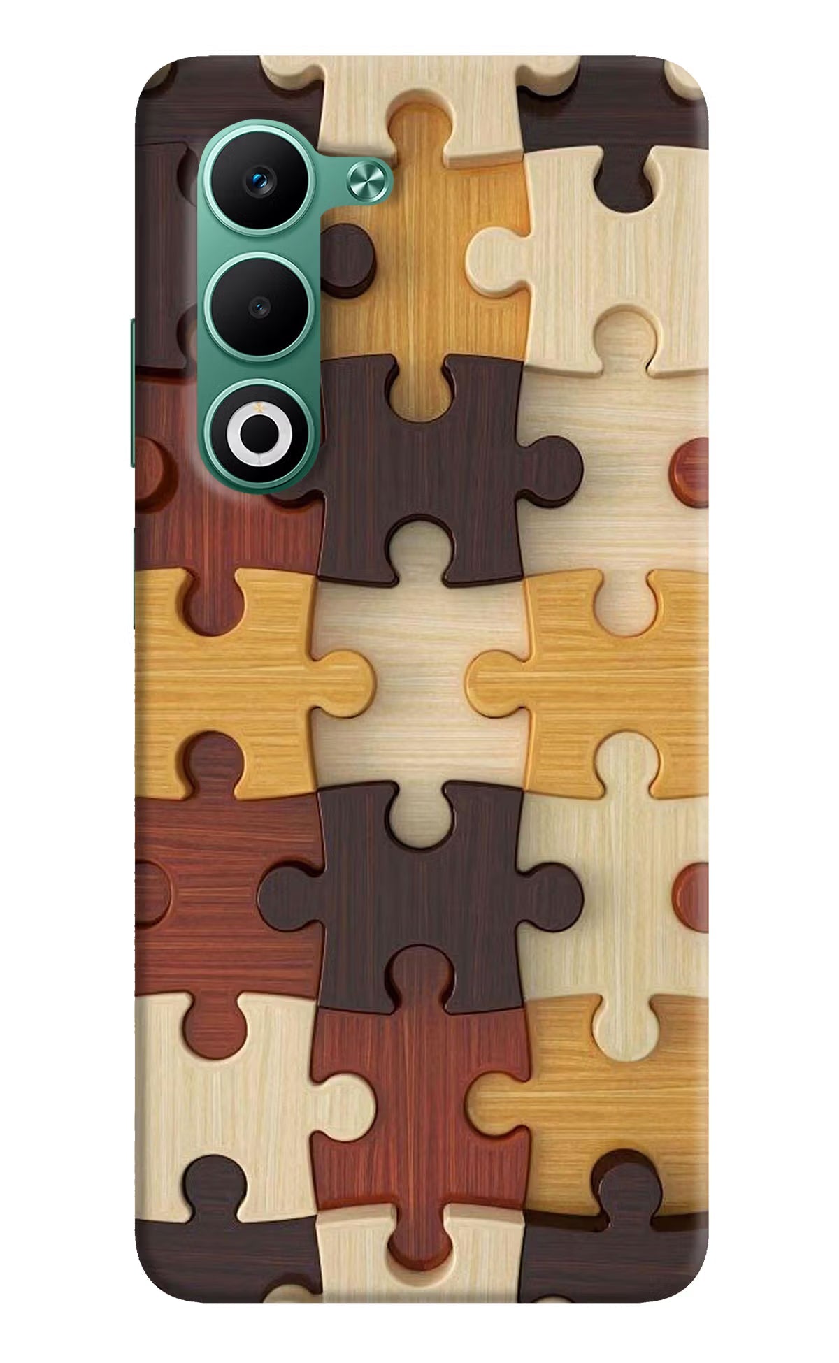 Wooden Puzzle Oppo A5 5G Back Cover