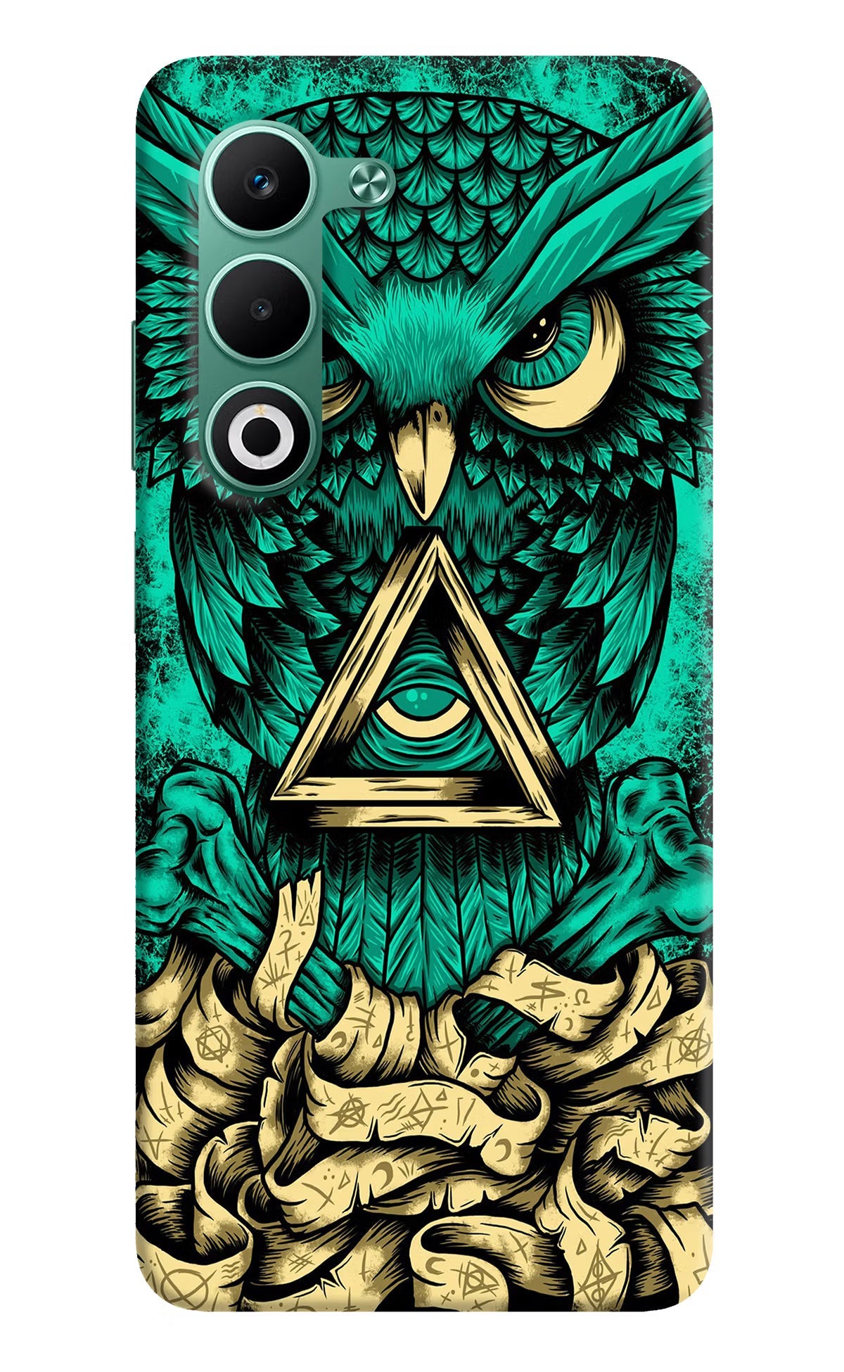 Green Owl Oppo A5 5G Back Cover