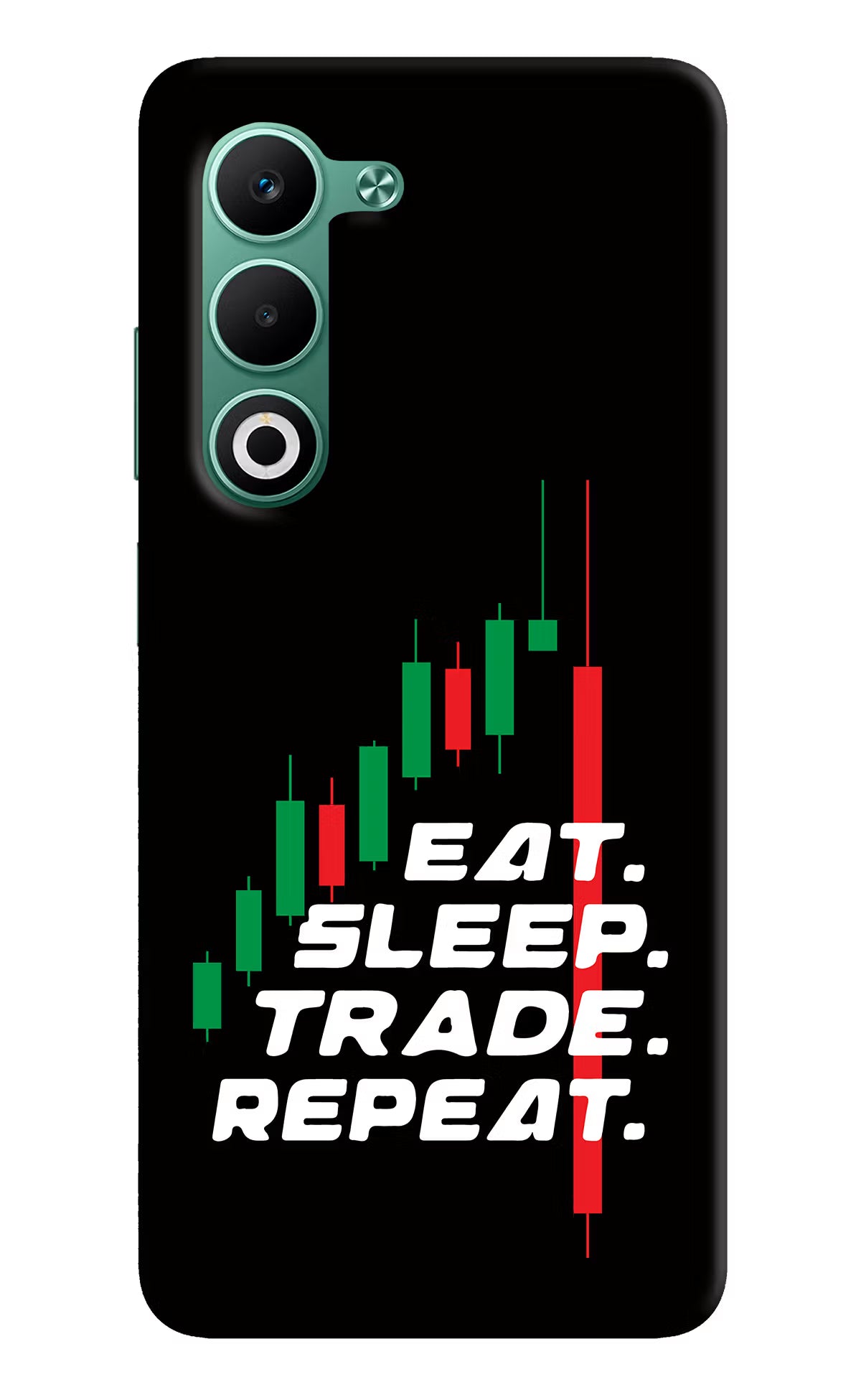 Eat Sleep Trade Repeat Oppo A5 5G Back Cover