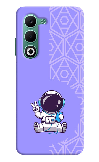 Cute Astronaut Chilling Oppo A5 5G Back Cover