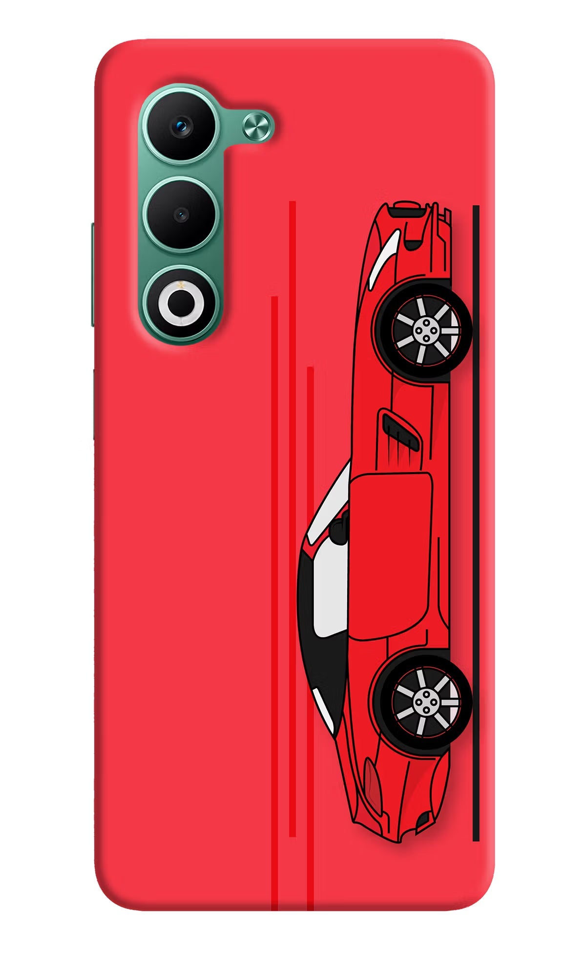 Red Velocity Oppo A5 5G Back Cover