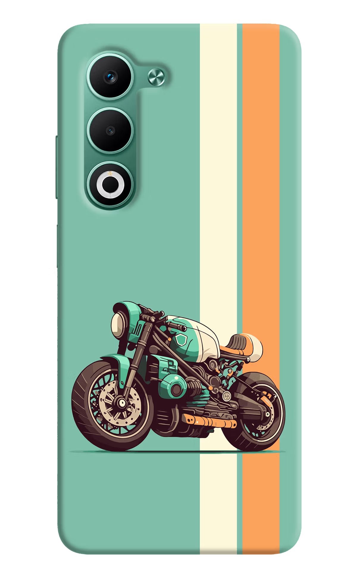 Striped Moto Drift Oppo A5 5G Back Cover