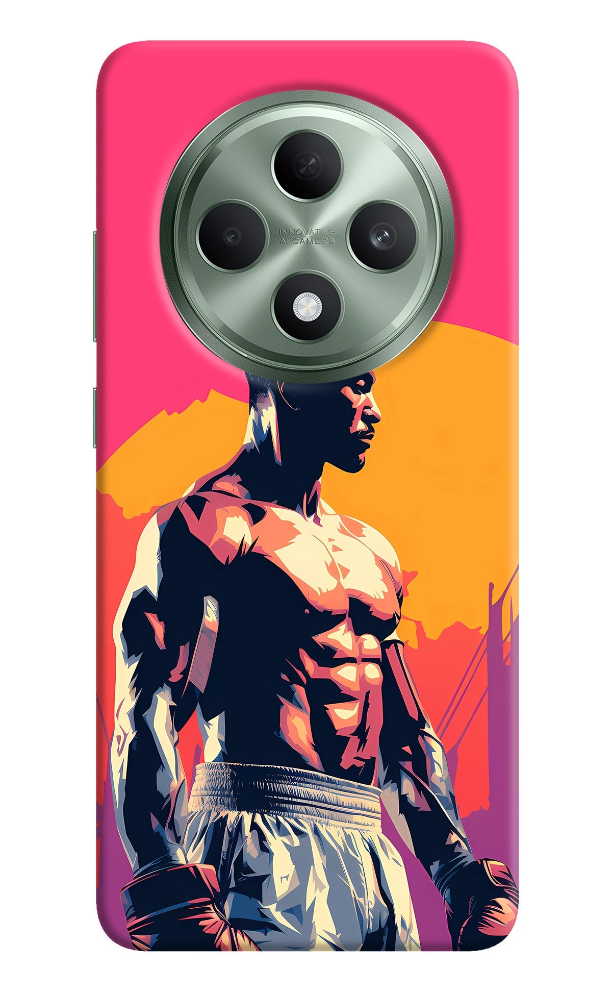 Sunset Warrior (AI Generated) Oppo F27 5G Back Cover