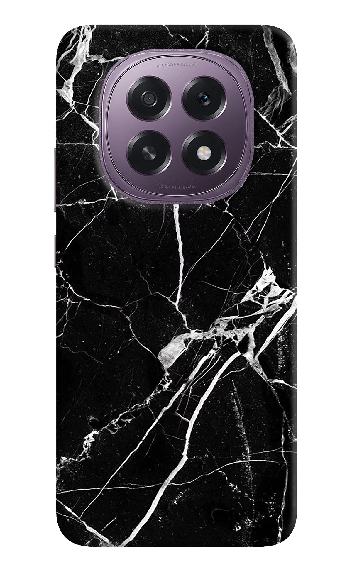 Black Marble Pattern Oppo F29 5G Back Cover