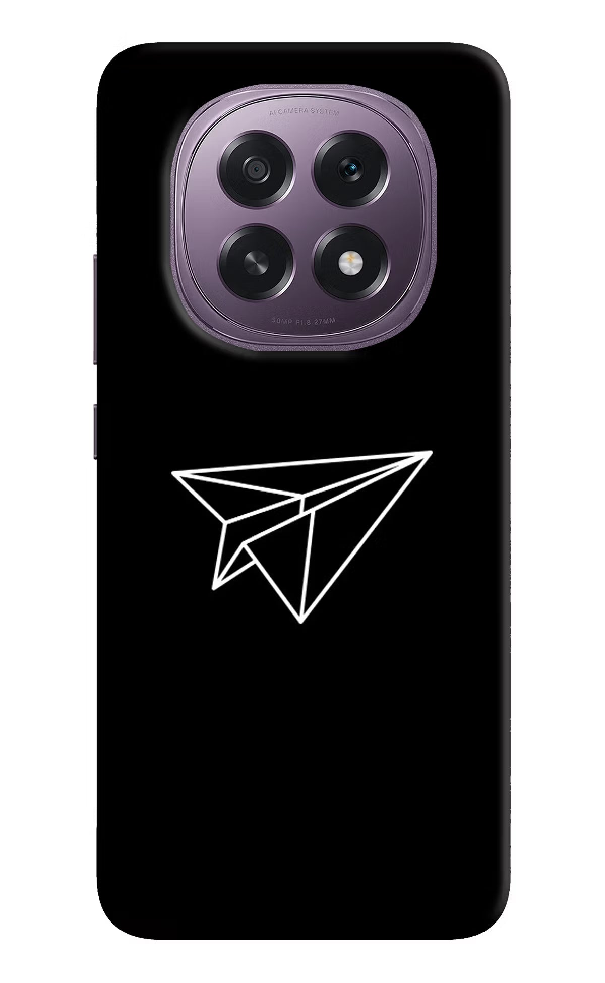 Paper Plane White Oppo F29 5G Back Cover