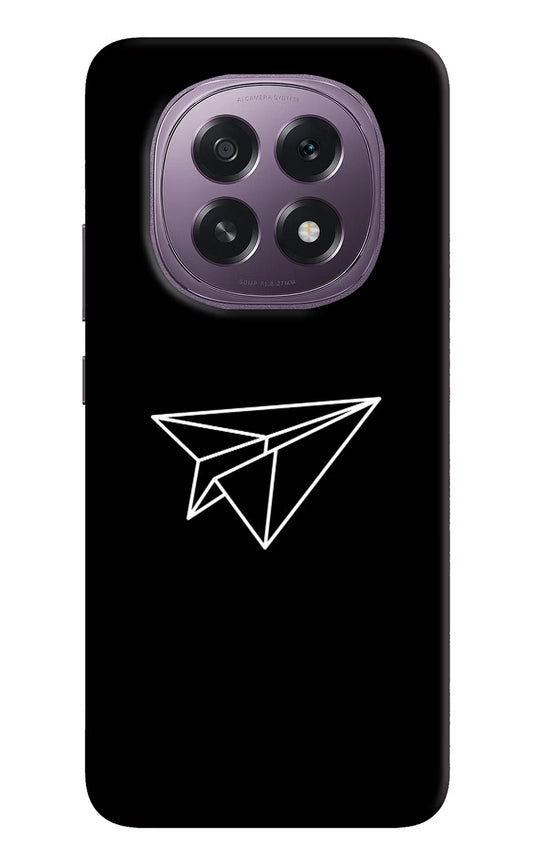 Paper Plane White Oppo F29 5G Back Cover