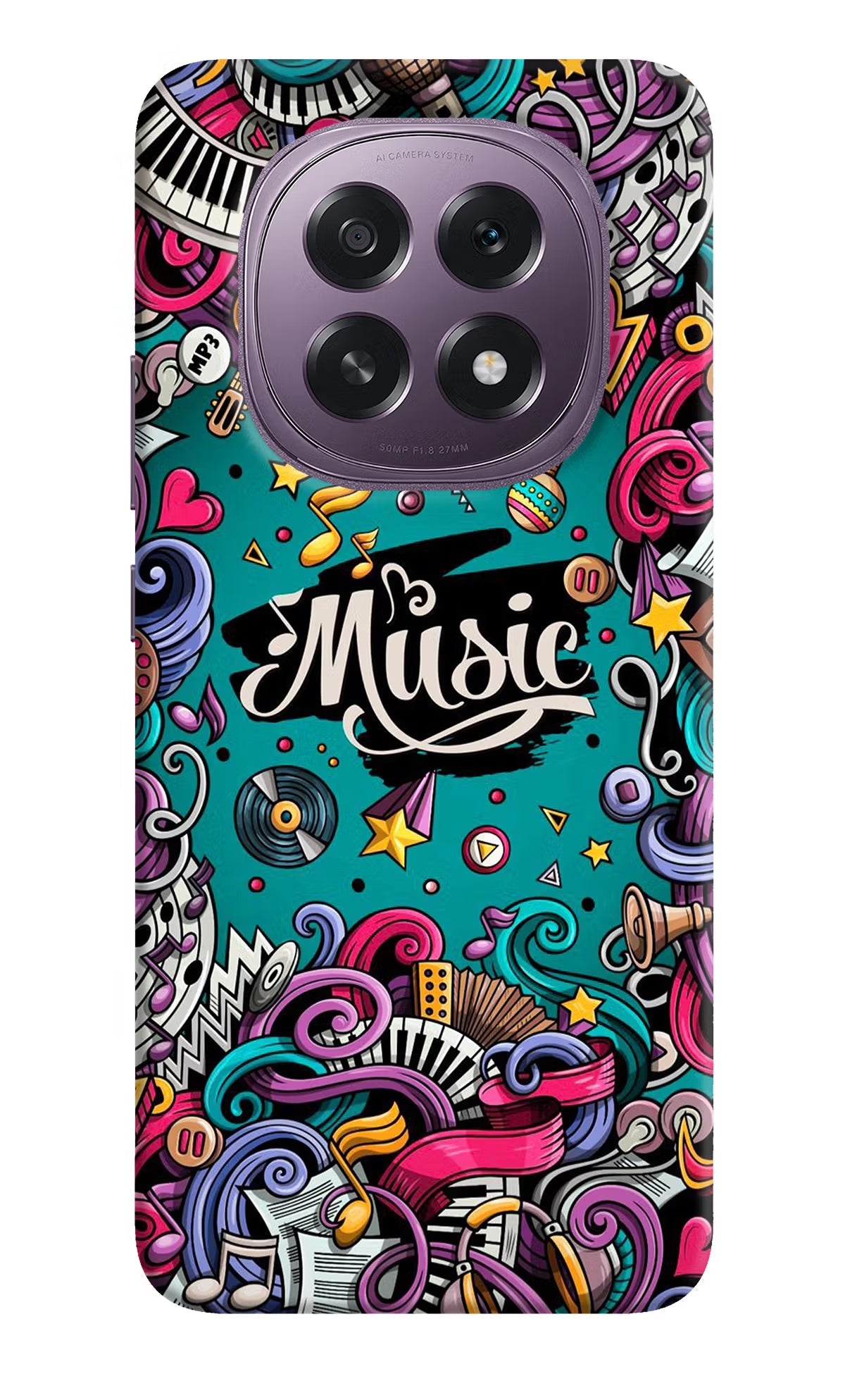 Music Graffiti Oppo F29 5G Back Cover
