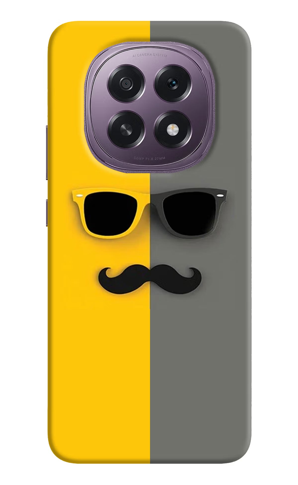 Sunglasses with Mustache Oppo F29 5G Back Cover